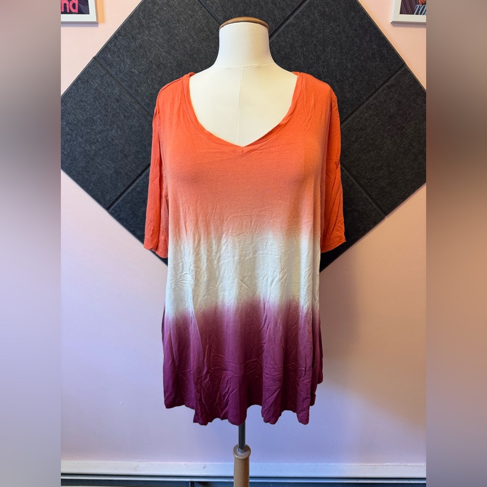 Lane Bryant Sunset Gradient Tunic - Size 18/20